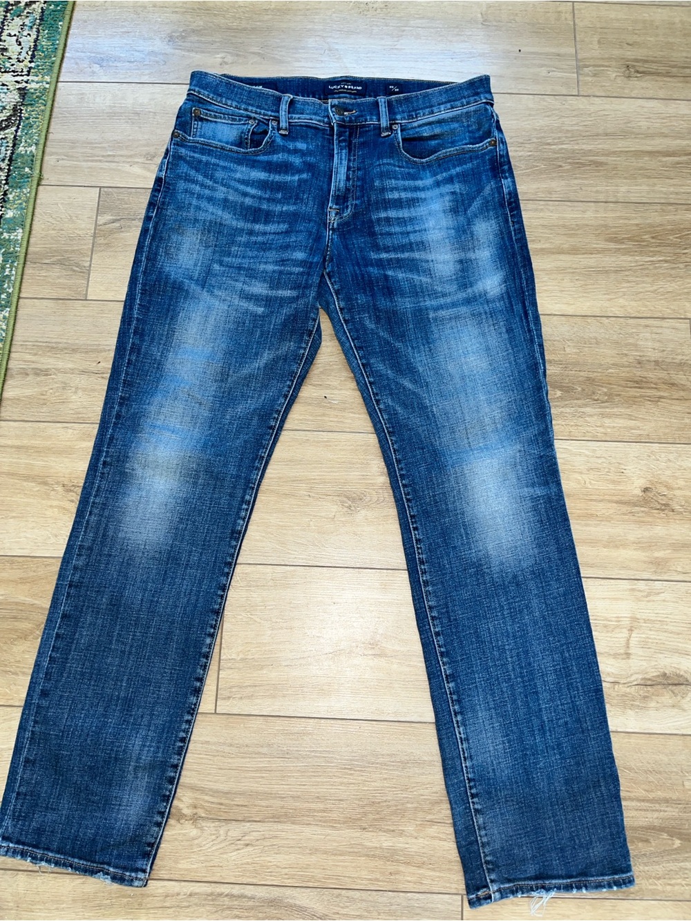 Lucky Brand Jeans Men 33x32 121 Heritage Slim Fit Straight Blue Denim